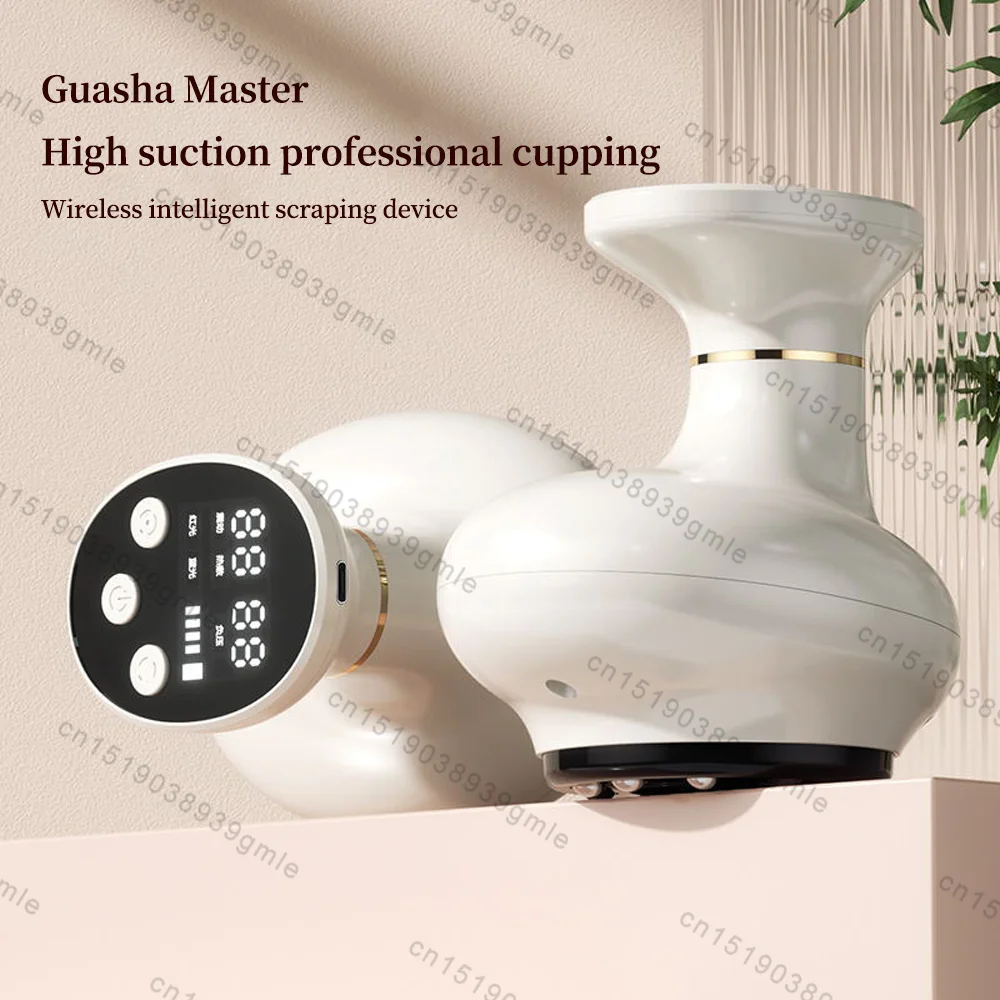 Electric Gua Sha Massage Heating Scraping Suction Cups Physical Fatigue Relieve Health Guasha Cans Smart Vacuum Cupping Massager