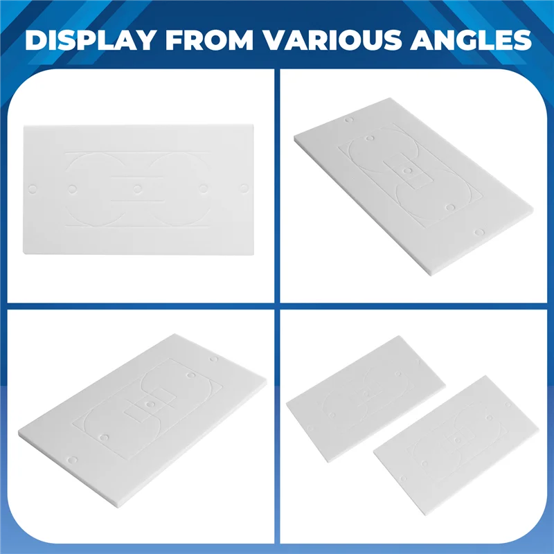 ABGR-Outlet Insulators Draft Sealers, 100Pcs Electrical Outlet Insulation Pads, EVA Foam Gasket For Wall, Switch Socket Cover Du