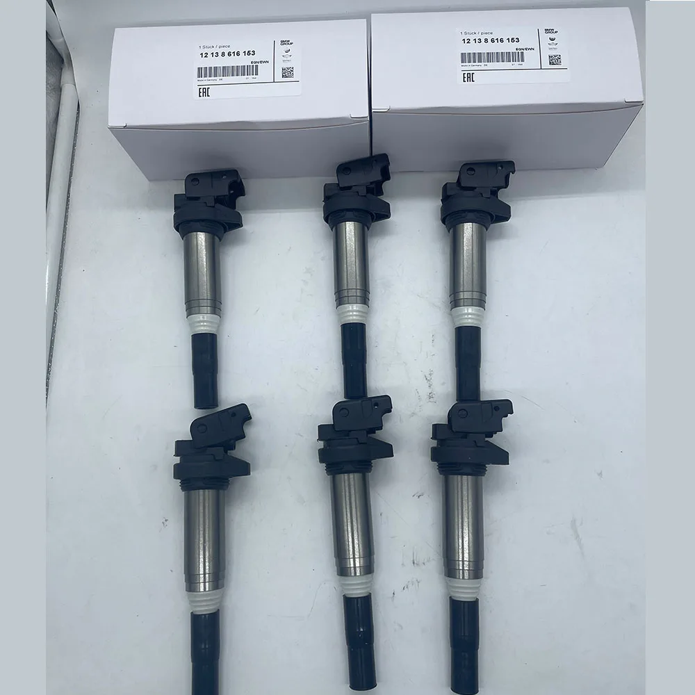 1/6PCS 12138616153 12137594596 High Quality Ignition Coils For B-MW E60 E61 F10 F18 F11 E39 F07 520I 523I 525I Ignition System