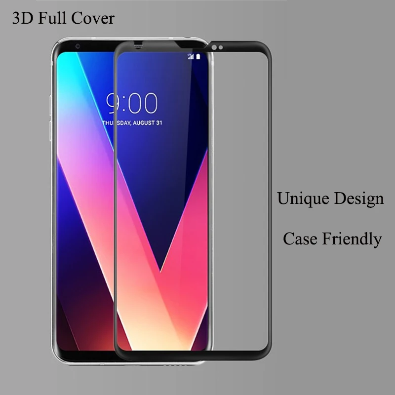 V30 Plus Glass 3D Screen Protectors Film for LG V30 Glass for LG V30 Screen Protector Tempered Glass 3D Full Cover H930 H930 DS