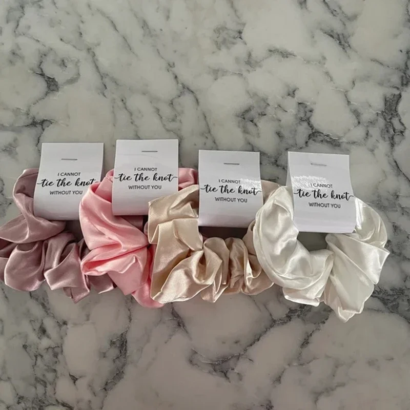 

Bridesmaid Scrunchies Pack, Bride Scrunchie,Bridesmaid Scrunchie Set/Bundle, Maid of Honor, Bridal Proposal Gift, Bachelorette H