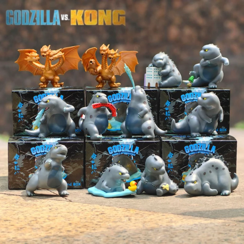 

12pcs/set Q-version Gojira Godzilla Box-packed PVC Kawaii Action Figure Collectible Model Toys Gifts 10cm