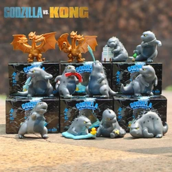 12pcs/set Q-version Gojira Godzilla Box-packed PVC Kawaii Action Figure Collectible Model Toys Gifts 10cm