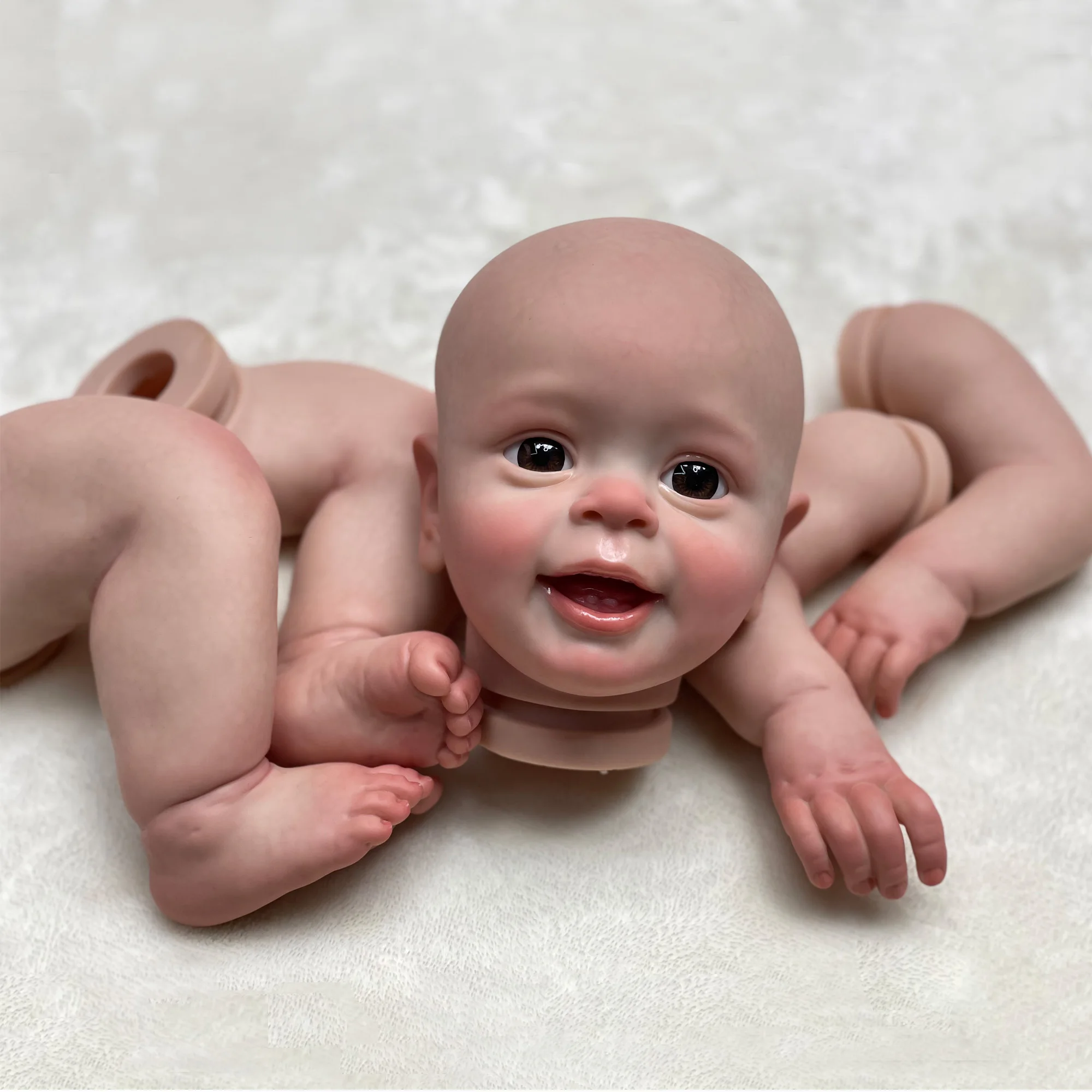 55CM Yannik Bebê Reborn Doll Kits Genesis Artist Paint Realistic Reborn Baby Semi-Finished Accessories Kit Bebé Reborn