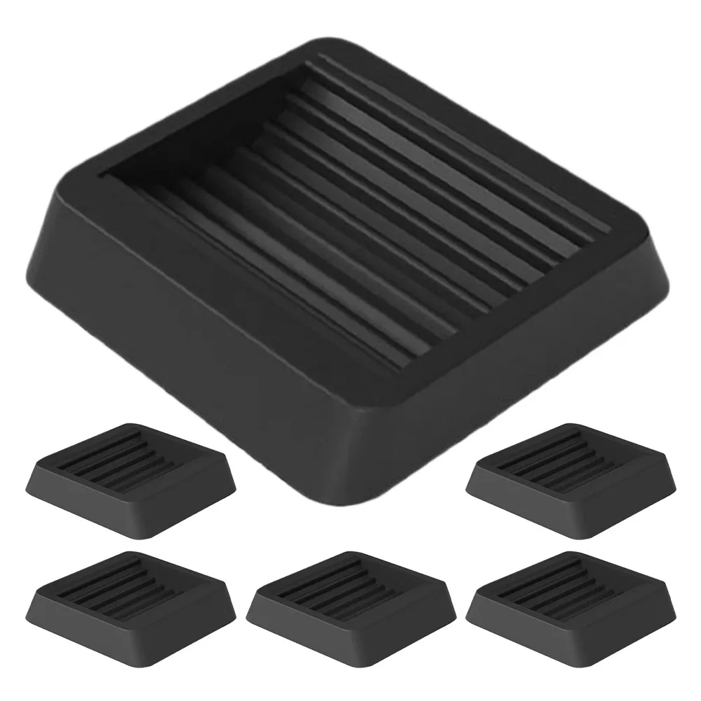 6Pcs Tpu Wheel Stopper Pad Stable Firm Non-Slip Wheel Slot Pad for Chairs Furniture Homes Offices Commercial Use