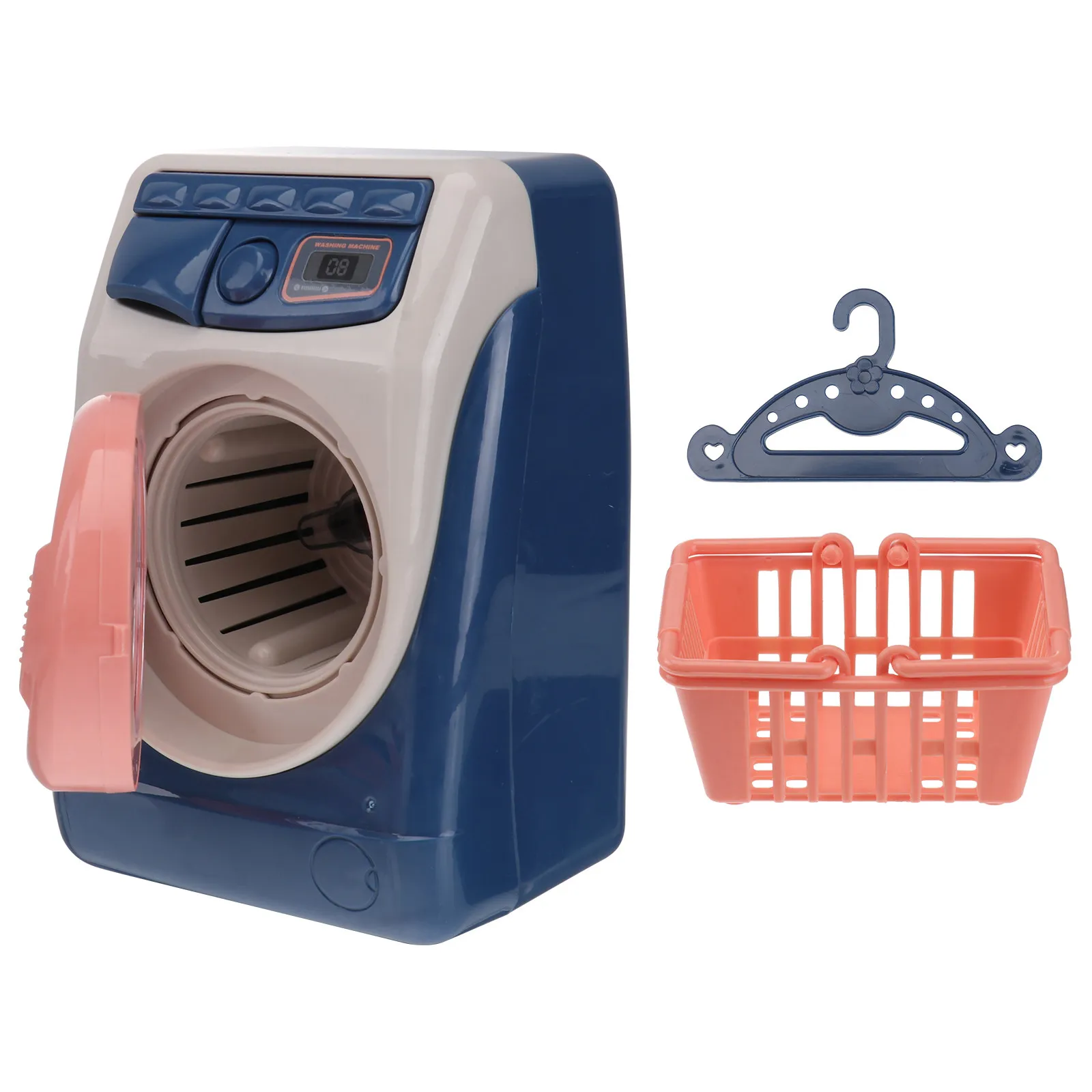

1Pcs Small Electric Washing Machine Simulation Laundry Plaything for Kids Role-Play Educational Household Appliance Early
