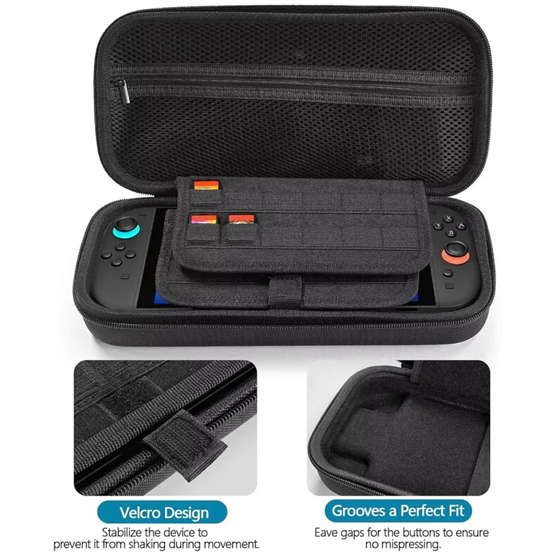PHILE-EVA Travel Pouch Hard Shell Storage Bag For Nintendo Switch 2 2025 Carrying Case With 24 Game Cartridges Protective