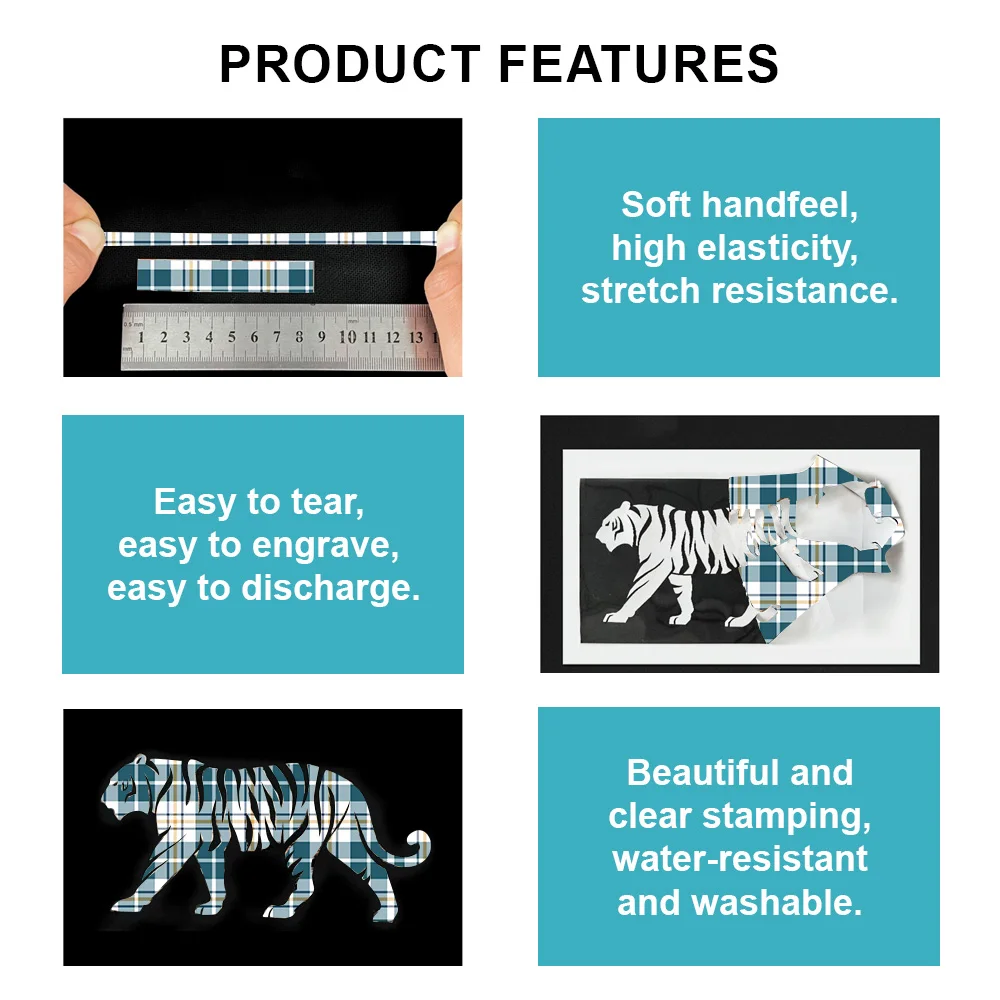 10 Pieces Father's Day Series Heat Transfer Vinyl Patch-9.84*11.81in DIY Engraving Film Slice Iron-On Adhesive