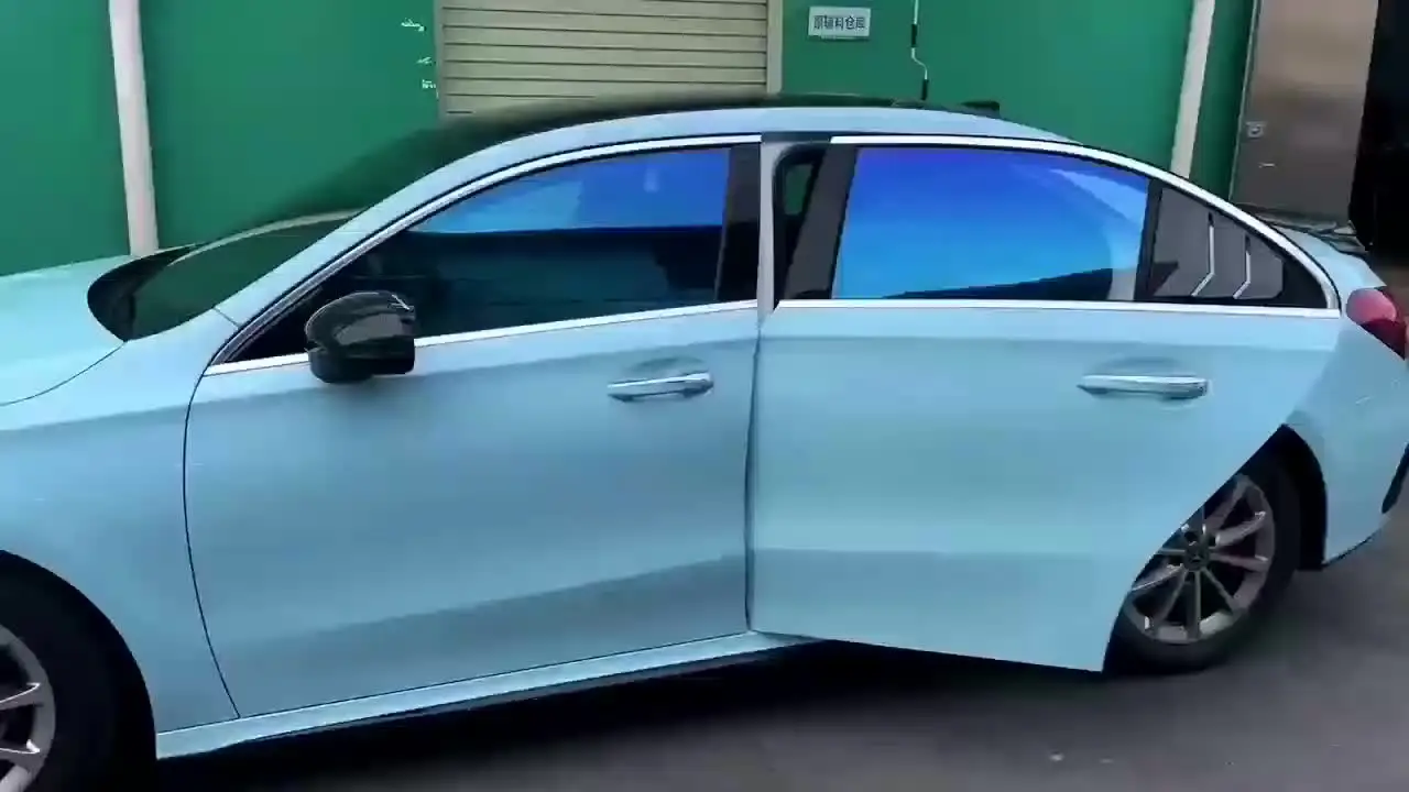 高断熱フィルム 100x152cm ブルー VLT80% カメレオン