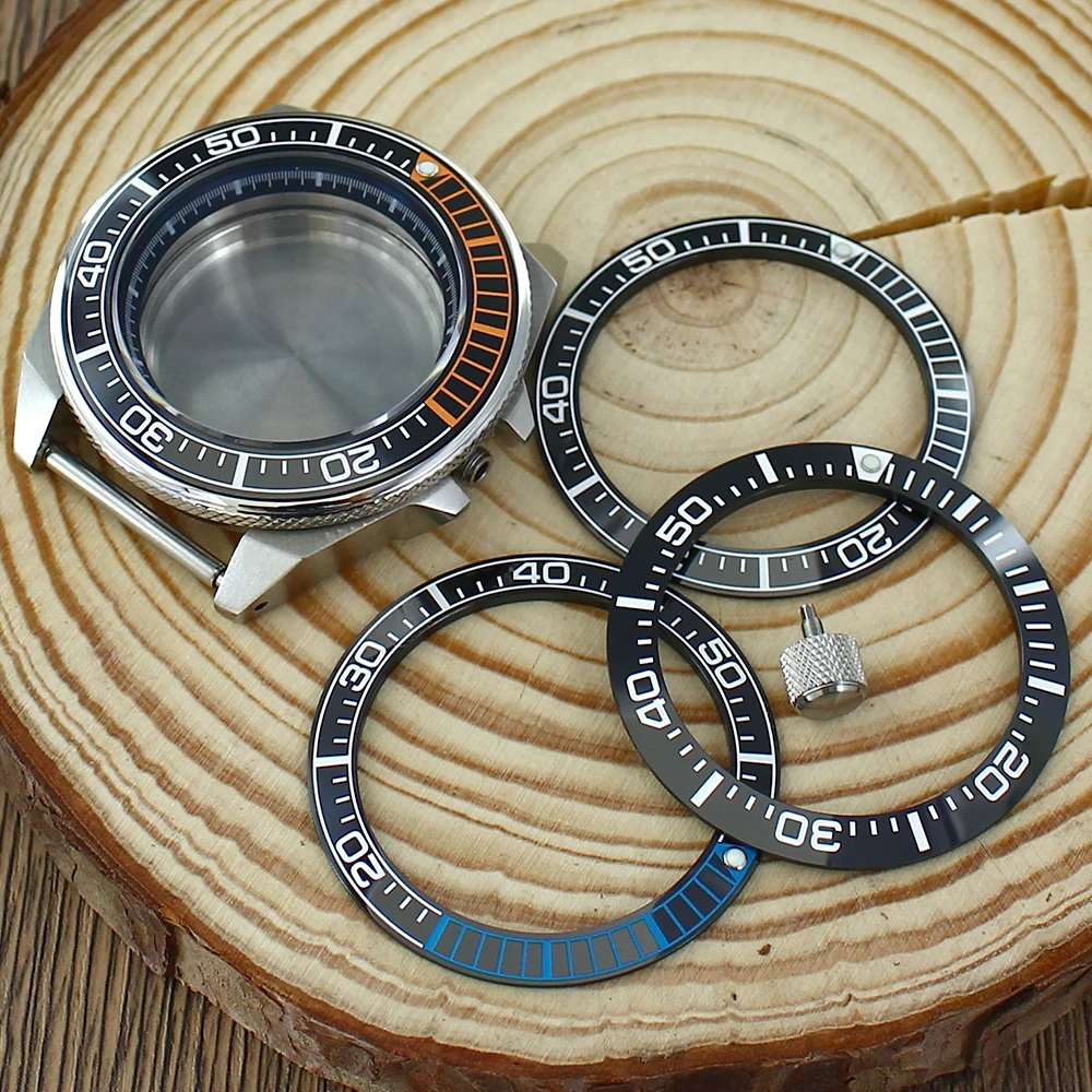 Caja de buceo para reloj de lujo, compatible con movimiento automático 4R35 4R36 NH35 NH36, resistente al agua, de acero inoxidable para la serie PROSPEX King Samurai