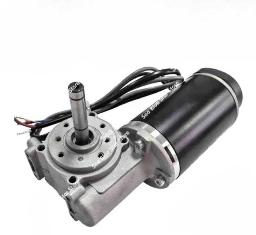 

DC24 60W single signal 100W dual signal worm gear reduction Hall encoder motor suitable for hotel automatic doors