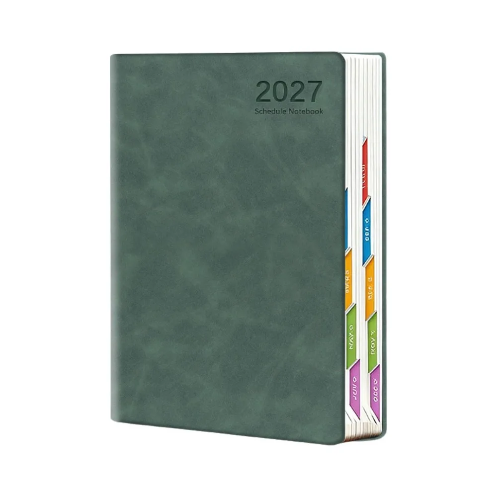 320 Pages 2027 Daily Planner Notebooks English/Spanish Portable 365 Days Self-Discipline Checklist Calendar Multi Functional