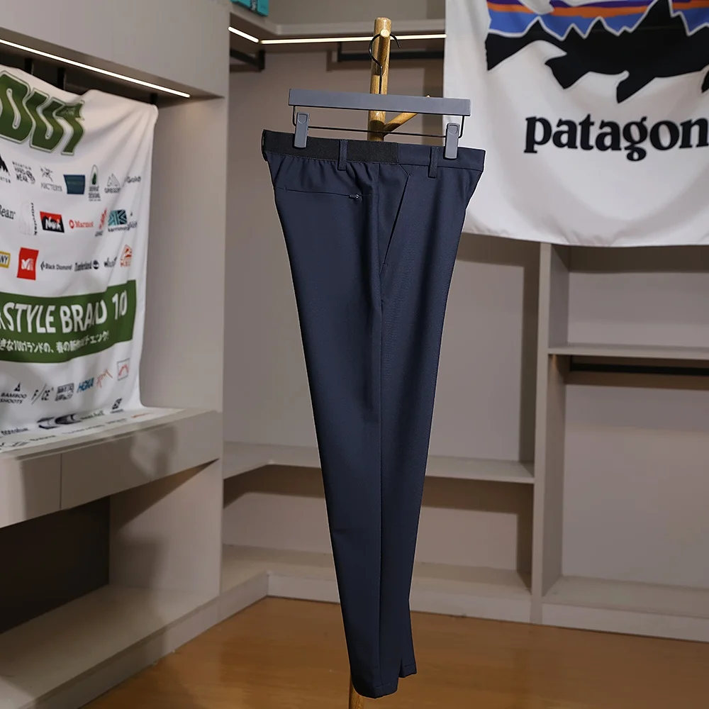 

Men's Casual High Waist Pants Outdoor Breathable Polyester Fiber Golf Series Versatile Autumn Leisure Long Trousers