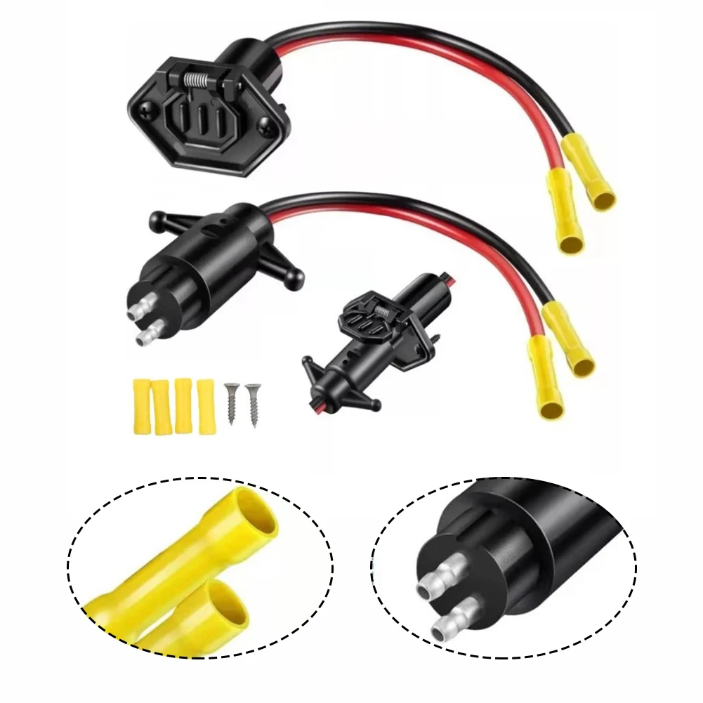 12 Volt/8 Gauge/2 Wire Marine Trolling Motor Connector 14365-6 &14366-6 Male & Female Trolling Motor Connector For Minn Kota