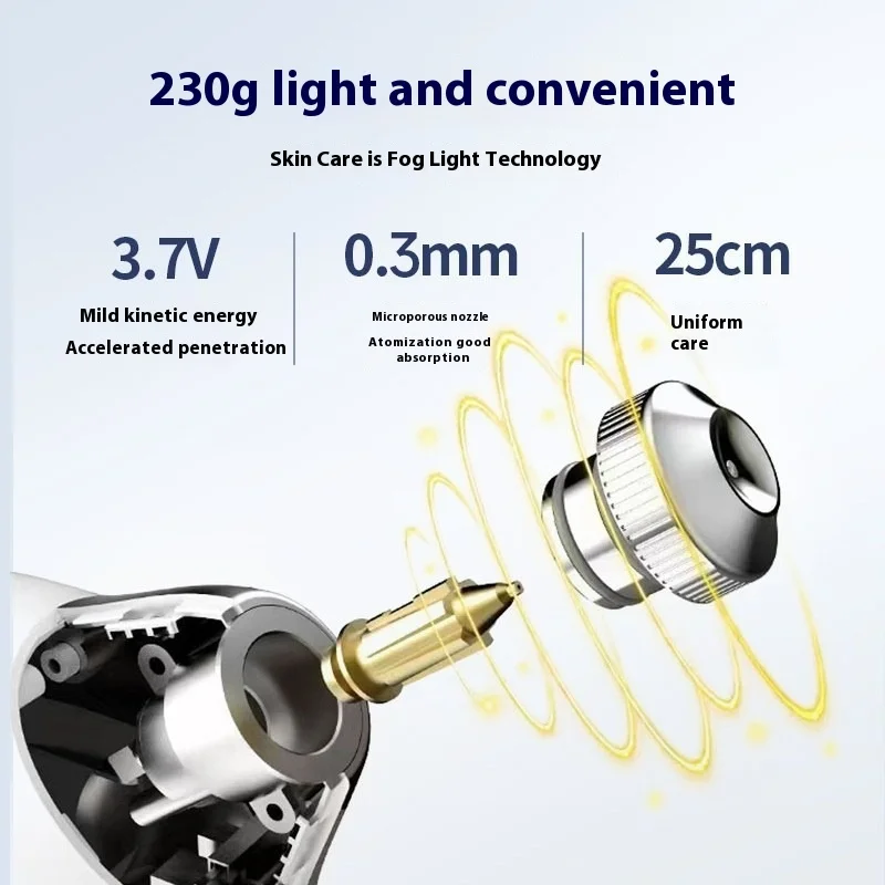 Steamer Ionic Hot Mist เครื่องทําความร้อนบนใบหน้า Sprayer Pore CLEANER Skin Moisturizing SPA Humidifier Atomizer Home Skin Care TOOL