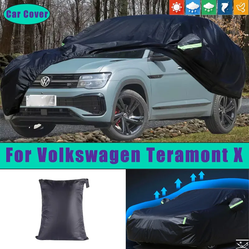 

Car Full Outer Covers Outdoor Waterproof Dustproof Sun Rain Snow Protection Exterior Car Accessories For Volkswagen Teramont X