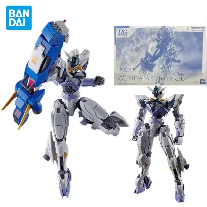 In Stock Original Bandai อะนิเมะ GUNDAM LFRITH JIU HG 1/144 อะนิเมะ Action Figure PVC สะสมประกอบของเล่นของขวัญ