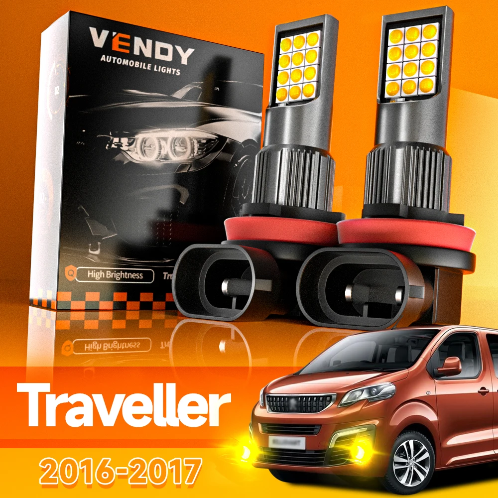 

2pcs For Peugeot Traveller LED Fog Light 2016 2017 Canbus Accessories