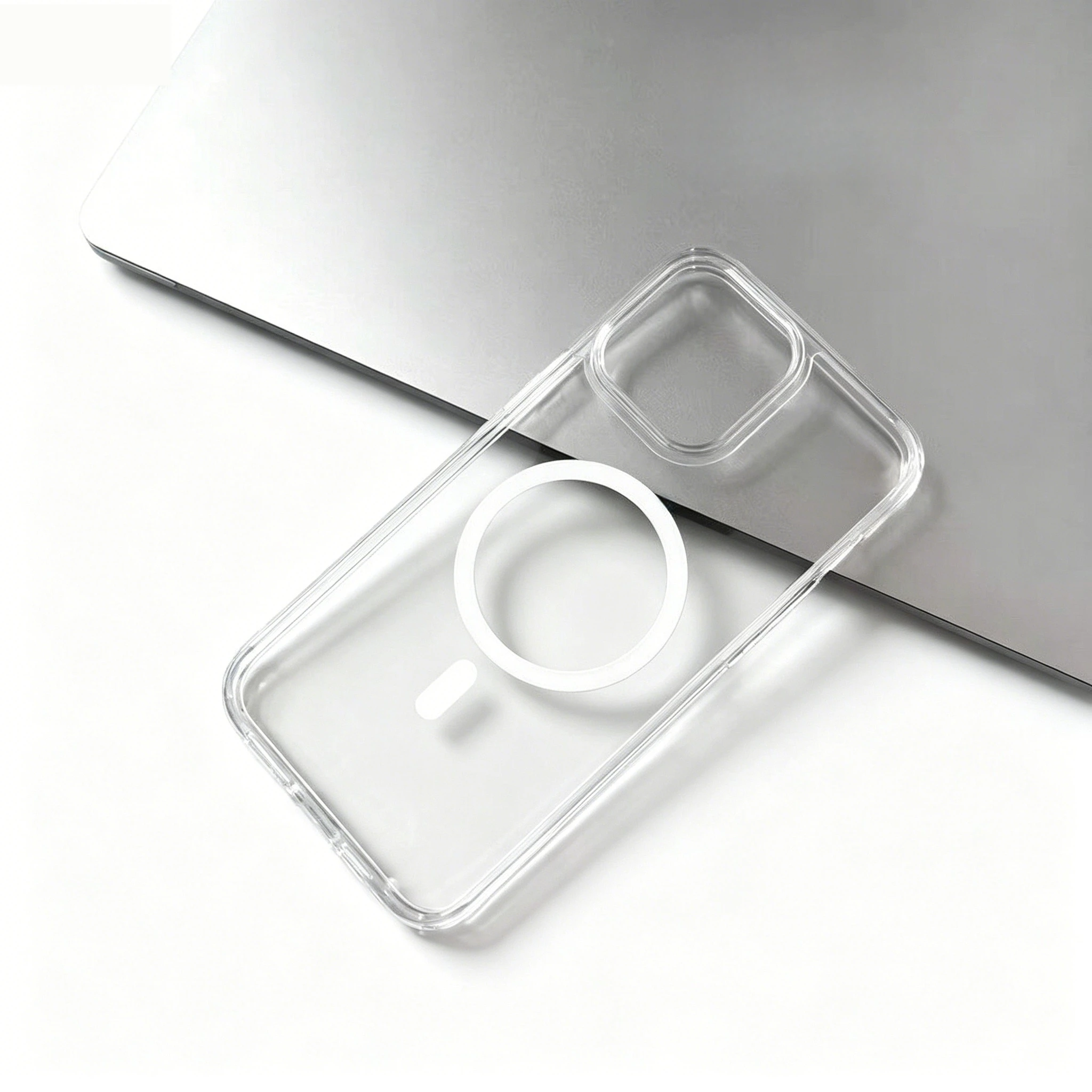 Spigen dla Iphone16/15/14/13/12 Magnetyczne etui na telefon Przezroczyste etui ochronne zapobiegające upadkom Magsafe Magnetic Suction — zdjęcie produktu 4