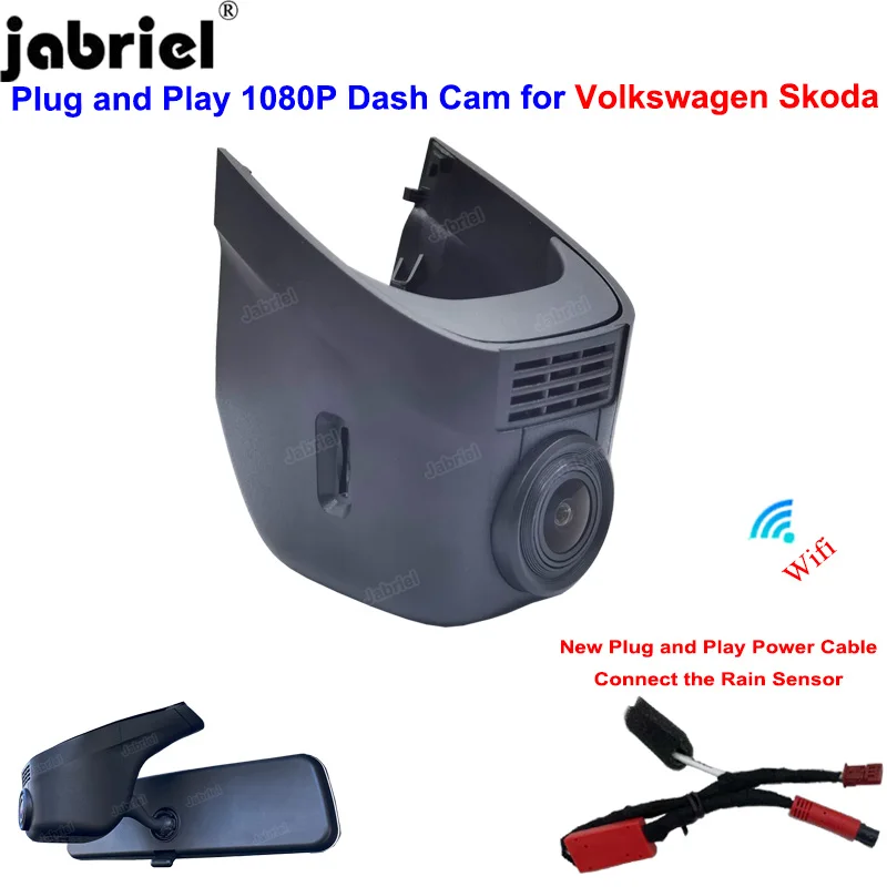 Dash Cam untuk Volkswagen VW glof Polo Touran Passat B8 Tiguan Jetta sharan Caddy 2015 2016 2017 2018 -2022 Mobil DVR untuk kursi Skoda