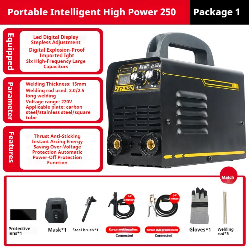 3 in 1 Semi-Automatic Welding Machine MMA/Gasless MIG/Lift TIG IGBT Inverter Welder Synergy Tool Non Gas Welder