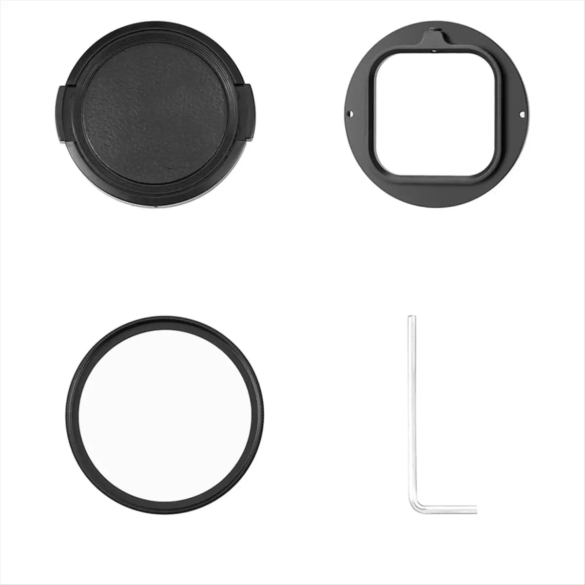 A64I For Pro 52mm UV Lens Filter Adapter Ring with Lens Cover Sports Action Camera Accessories