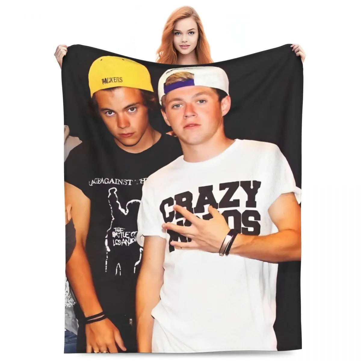 Harry And Niall Horan Love On Tour Blanket Flannel Textile Decor Portable Soft Throw Blanket for Home Bedroom Rug Piece