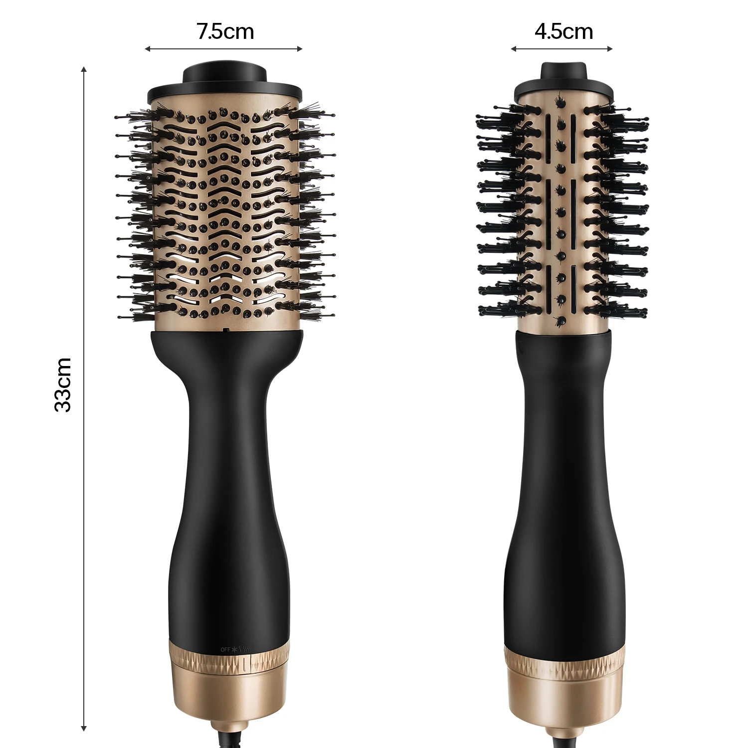 One 1200W Hair Styler Tools Hot Air Brush Professional Straightener Comb Hair Brush Blow Dryer