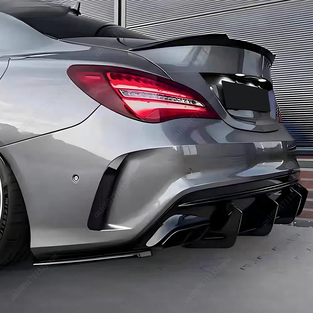 Für Mercedes Benz CLA-Klasse W117 C117 CLA200 220 250 260 45 AMG 2013-2019 Limousine Heckspoiler Kofferraumflügel Karosserie-Kit Tuning