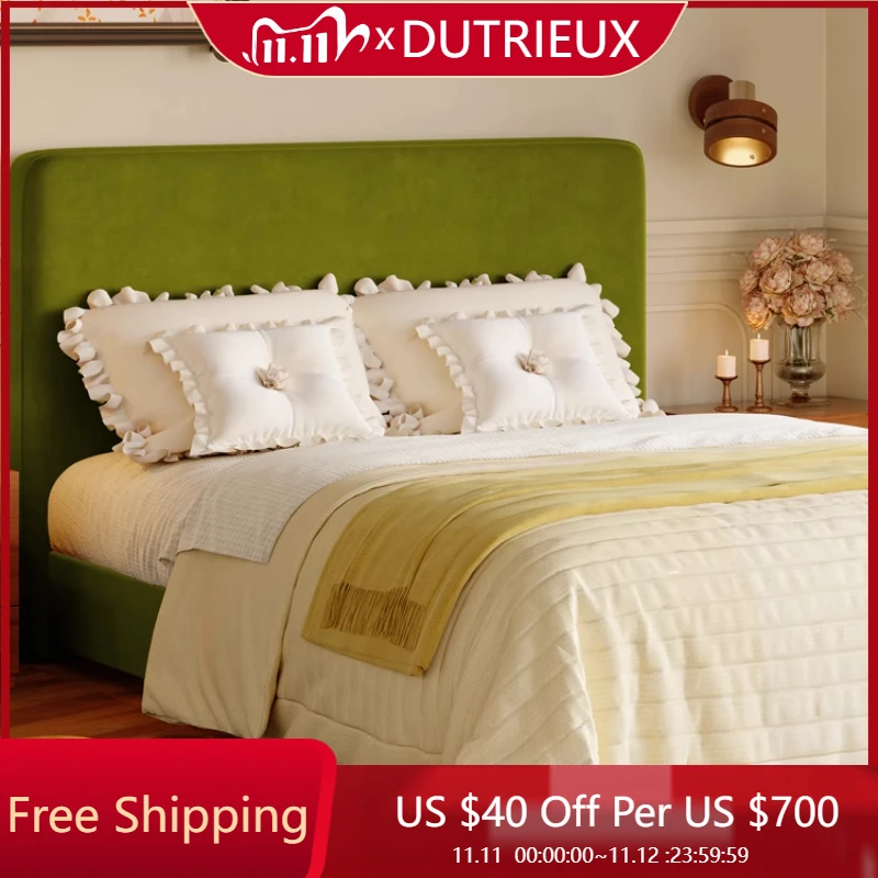 

Винтажный минималистичный каркас кровати, новый китайский качественный эстетический светильник из цельного дерева, роскошный дизайн, модная мебель Muebles