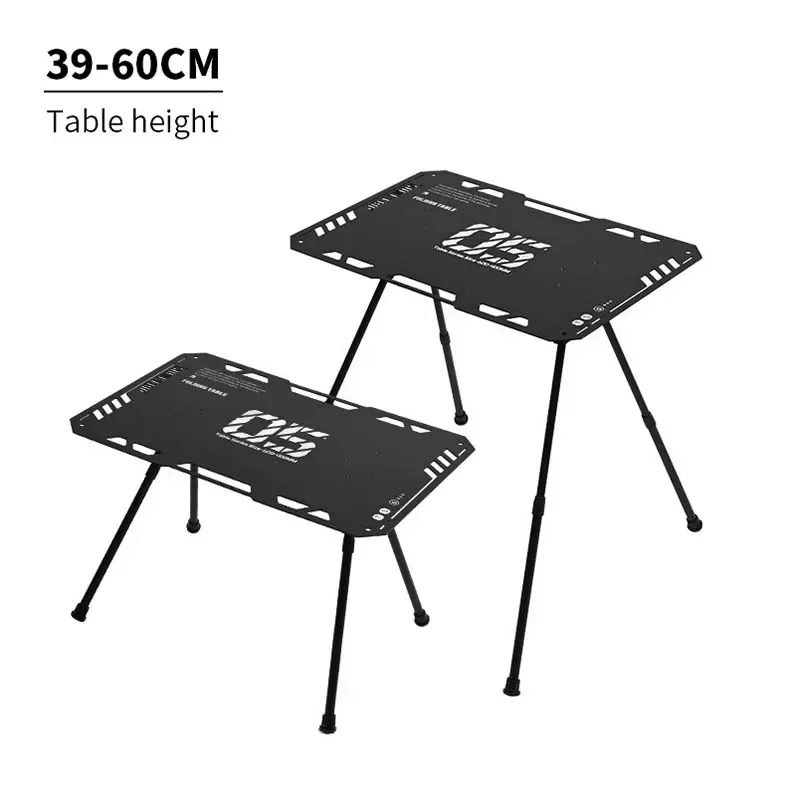 Shinetrip Outdoor Camping Foldable Lightweight Tactical Adjustment Table  Portable Liftable Aluminum Alloy Tactical Table Set