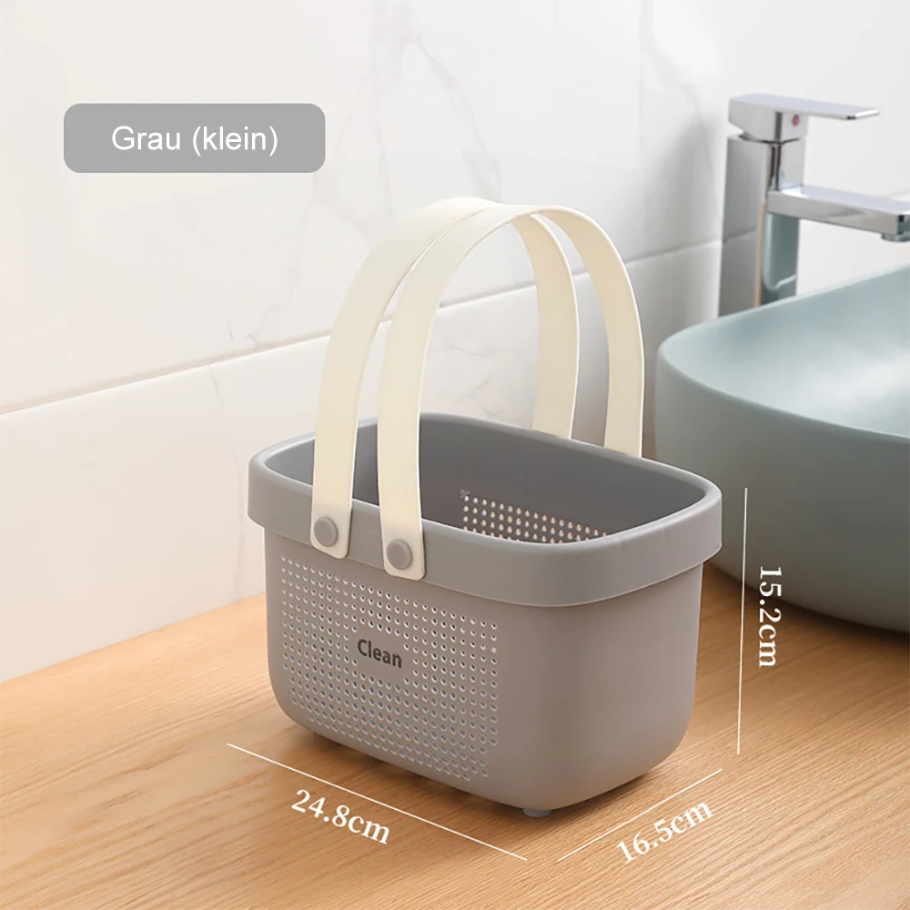 Portable Shower Caddy Basket Plastic Organizer Storage Tote With Handles Toiletry Bag Bin Box For Bathroom Kitchen Dorm Room