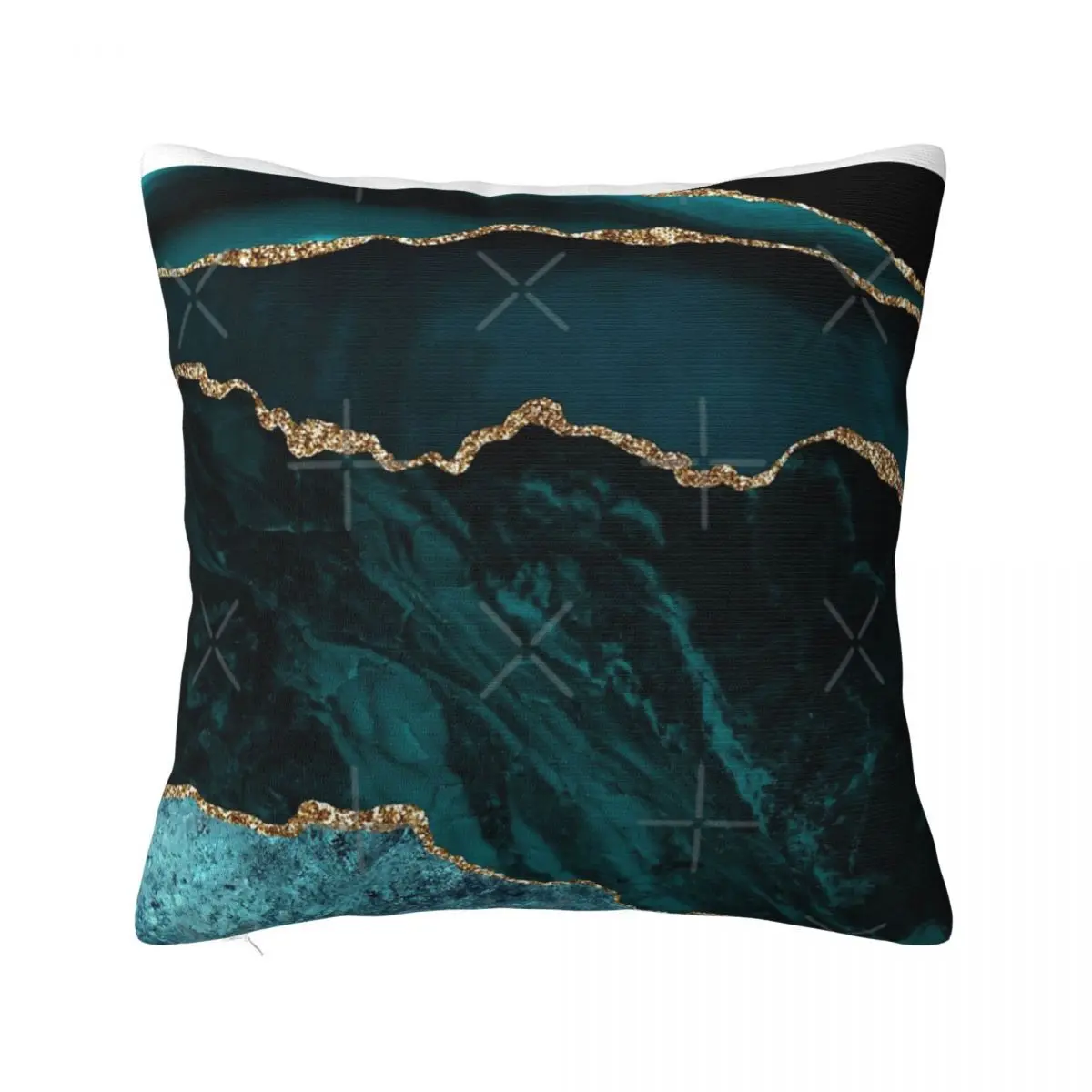 Amazing Blue And Teal Faux Malachite Home Pillow Covers Throw Pillow Covers Pillow Case Pillow Cover