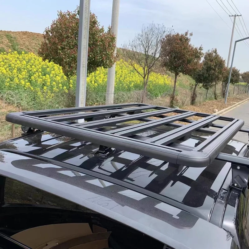 High Quality Aluminum 4x4 Cross Bar Frame Universal Car Roof Rack with Luggage Basket for Car Luggage Storage for Ford Ranger