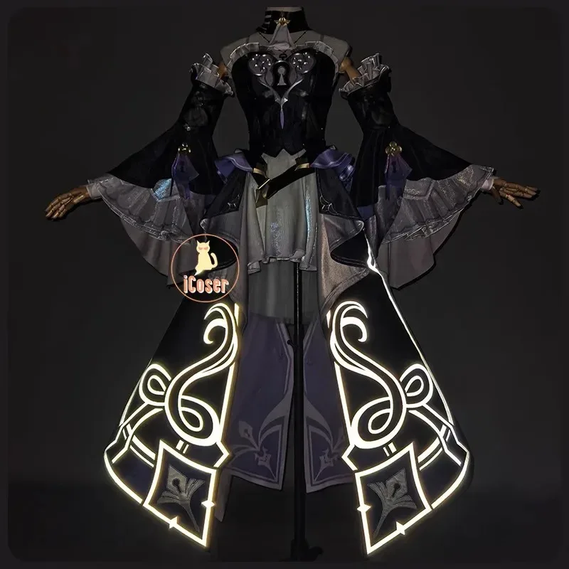 Honkai Star Rail The Herta Cosplay disfraz peluca vestido uniforme sombrero mágico accesorios de Metal fiesta de Halloween para mujeres Prop
