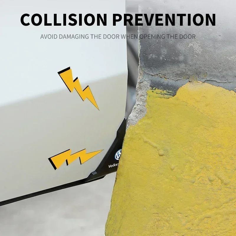2pcs/set Silicone Car Door Corner Anti-scratch Collision For Volkswagen MK6 MK5 MK4 MK7 Golf-4 5 6 7 Passat Ibiza Leon FR 2 - view 5