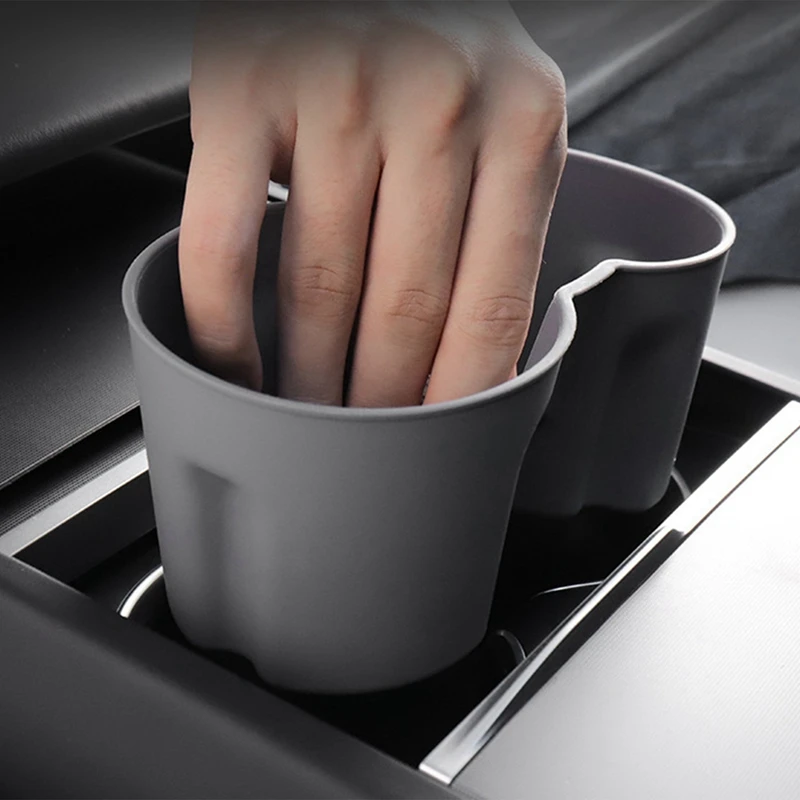Promotion! Drink Cup Holder For Tesla New Model 3+ Central Control Armrest Box Fixed Water Cup Slot Storage Holder For Model 3