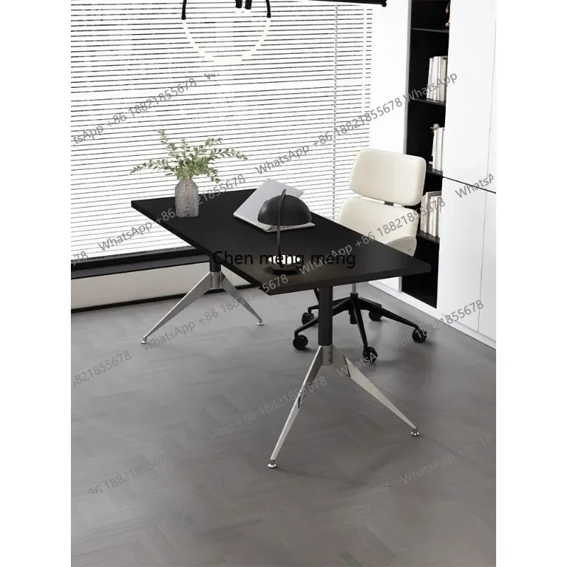 

DD Simple home desk double modern light luxury office, oval conference table workbench