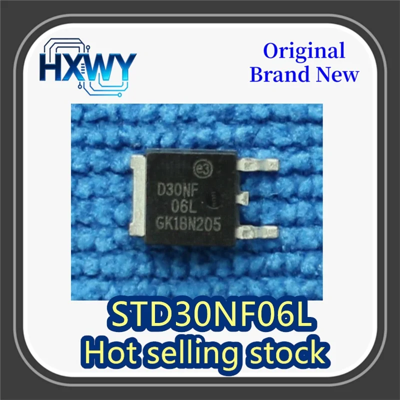 

(10/50 pieces) STD30NF06L 30NF06L TO-252 MOSFET 60V 35A Brand New Original