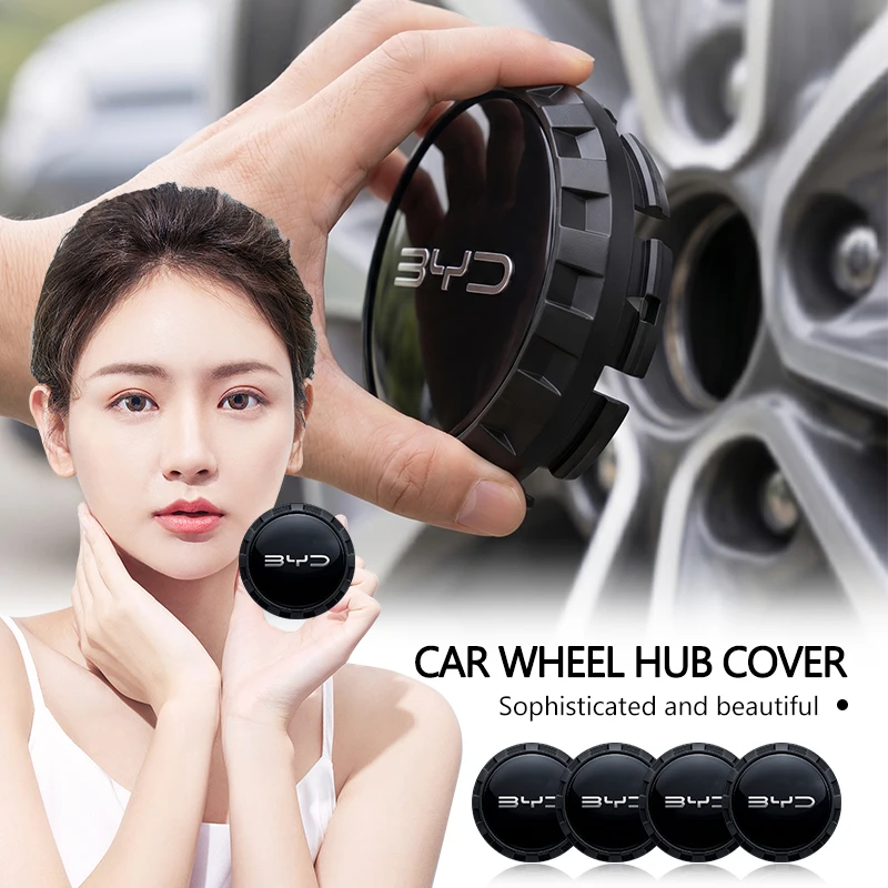 

4Pcs/set 68mm Embossed Logo Rim Center Covers Wheel Center Hub Caps for BYD 2din 2014 F3 E6 Yuan Plus Atto G3 I3 Ea1 Song Max F3