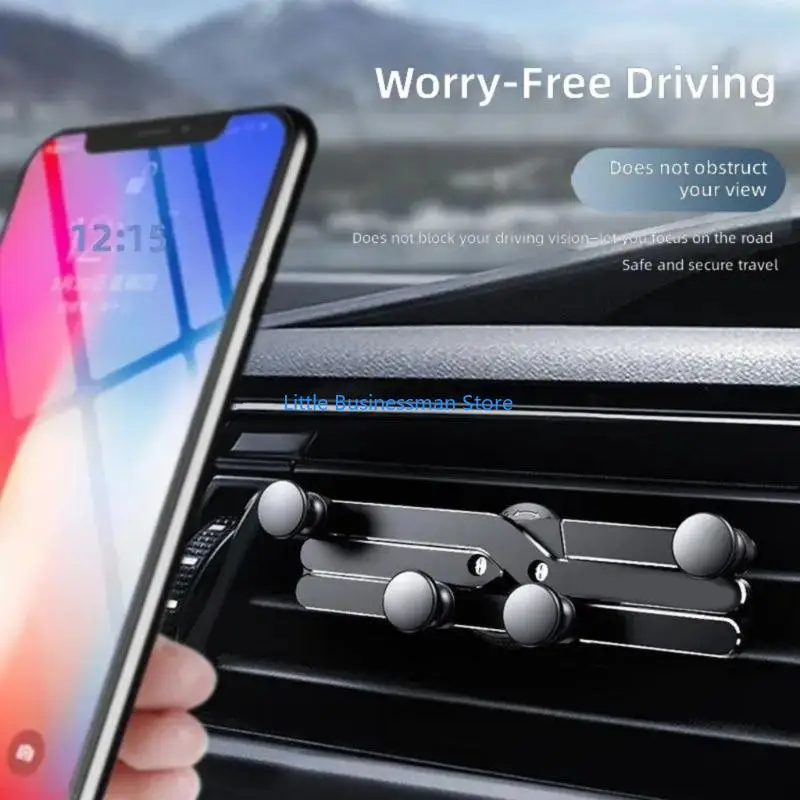 Automatisch festziehendes Autohalterungsgestell, faltbares Design für 4,0 bis 6,7 Zoll Mobiltelefone M76A – Detail 5