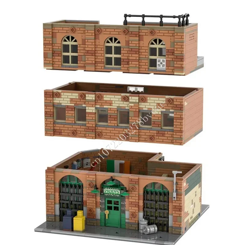 2541PCS MOC Modulaire Paddy's Pub Mos Eisley Cantina Bouwstenen Assemblage Model Street View Kids Bricks Speelgoed geschenken