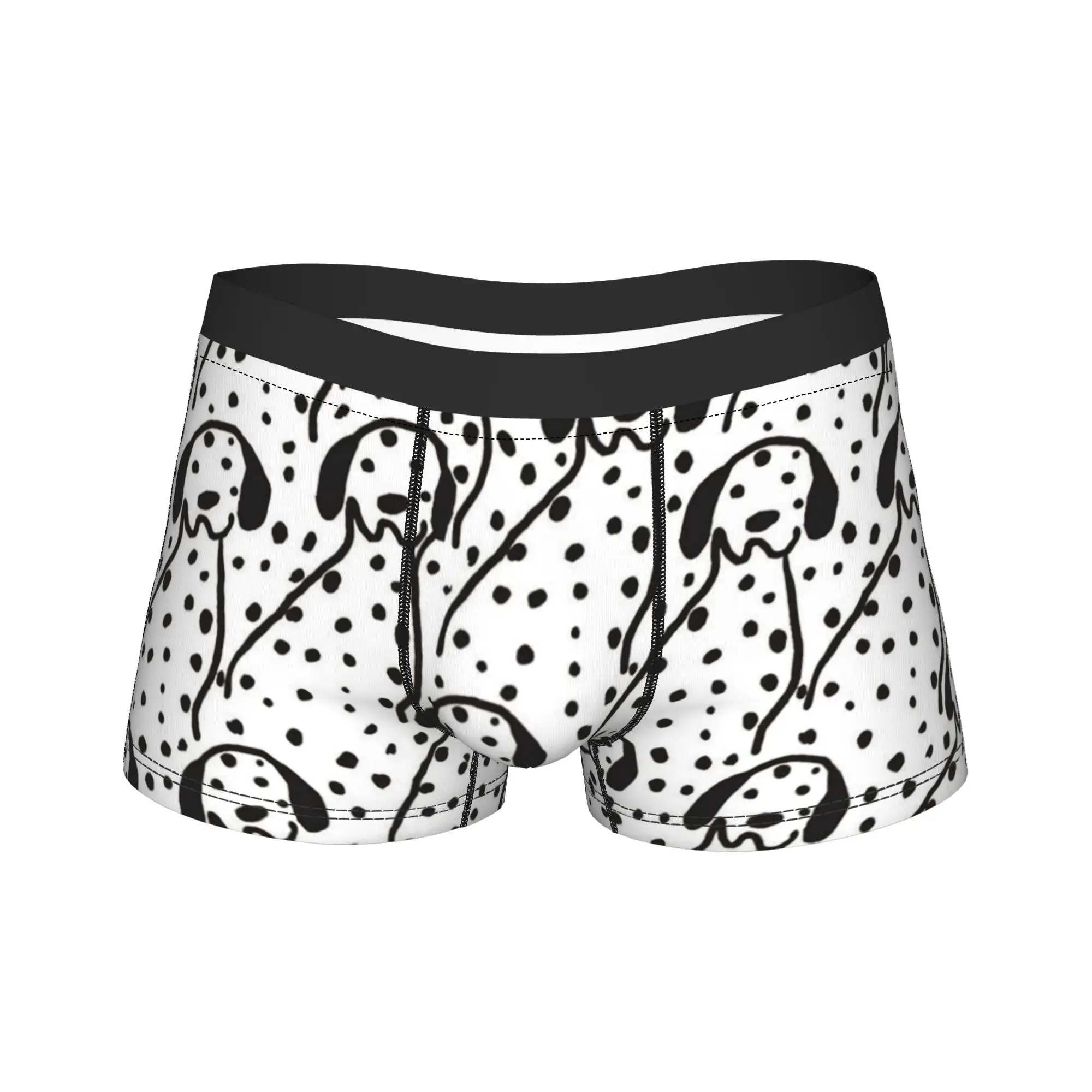 Dalmatian pattern Boxer Brief  Underwear High Quality Man Breathable Boxershorts Pattern Oversize Underpants