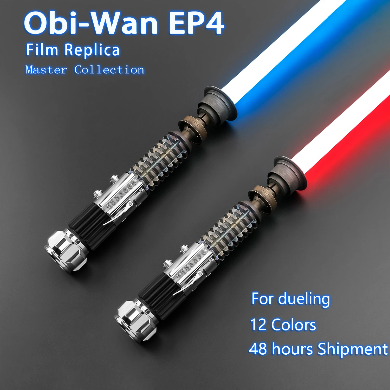 

TXQSABER Obi-Wan EP4 Световой меч SNV4 Proffie2.2 Тяжелый дуэльный световой меч Металлическая рукоять Гладкие качели Лазерный FOC Force Cospaly Toy