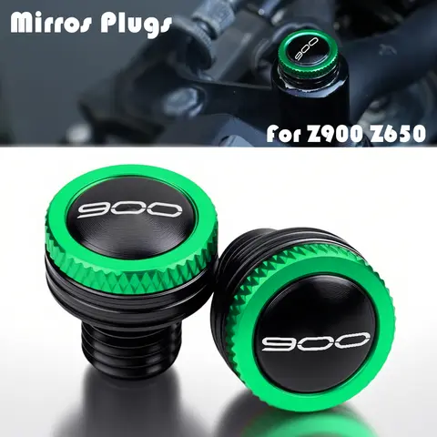 For KAWASAKI Z900 Z650 Z 900 650 RS SE 2017-2024 2025 2026 CNC Aluminum Motorcycle Rearview Mirror Hole Plug Screw Bolt Caps