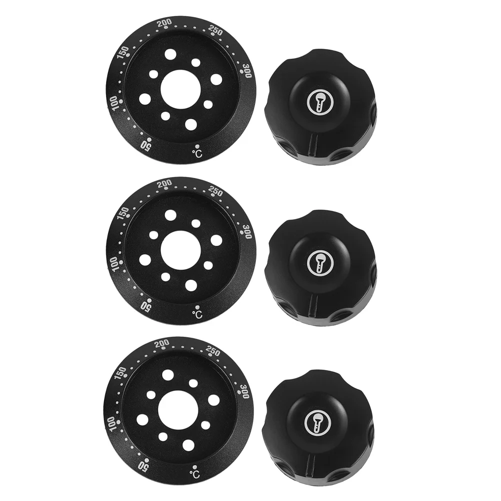 

3Pcs Thermostat Control Knob Cover Universal Replacement Oven Stove Temperature Adjustment Knob Protector Range Kitchen Burner