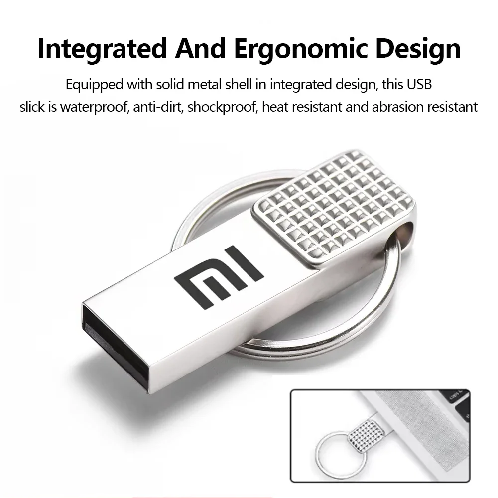 

Xiaomi Mini 2TB USB 3.2 Flash Unit, High-Speed ​​Flash Memory Stick, 1TB, USB Memory Type C Metal Storage Device Flash Drive