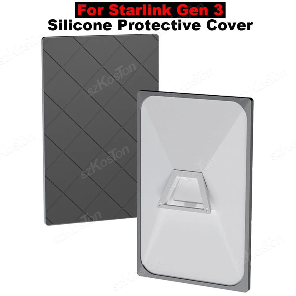 

For Starlink Gen 3 Silicone Protective Cover Waterproof Dustproof Anti Hail for Starlink Gen3 Case Shell Outdoor Accessories