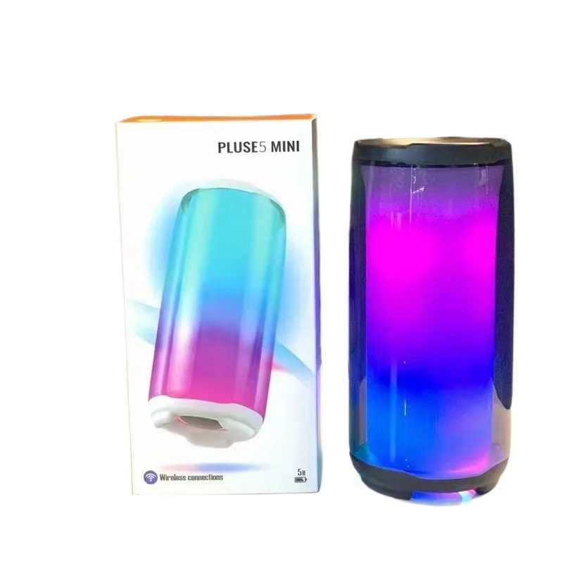 Multifunctional Bluetooth Speaker with Colorful Lights and Desktop Card Insertion