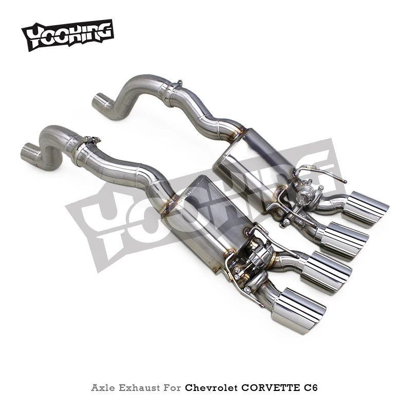 OEM Stainless Steel Axle Back for Chevrolet Corvette C6 V8 6.2L 2009-2013 High Performance Catback Muffle Exhaust System Valve
